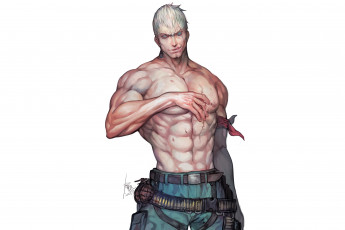 Картинка аниме unknown +другое мускулы парень