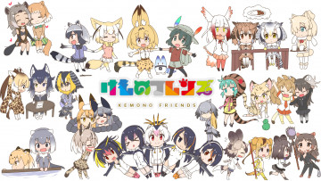Картинка аниме kemono+friends kemono friends