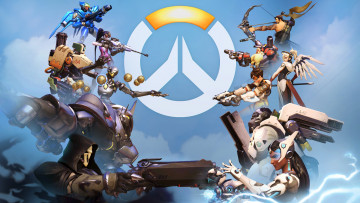 Картинка видео+игры overwatch reinhardt winston mercy pharah reaper hanzo bastion tracer symmetra fareeha amari