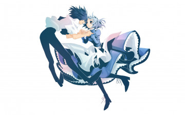 Картинка аниме howl`s+moving+castle двое