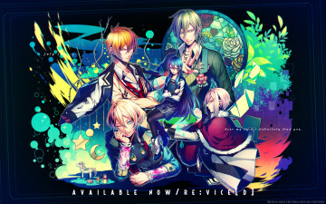 Картинка re +vice аниме +vice+ персонажи витраж игрушки коллаж