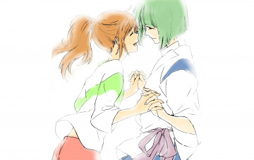 Картинка аниме spirited+away хаку тихиро