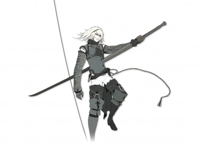 Обои картинки фото видео игры, nier,  automata, парень