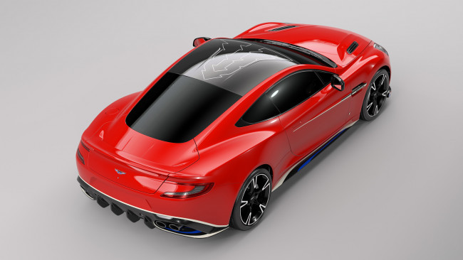 Обои картинки фото aston martin vanquish s red arrows 2017, автомобили, aston martin, red, s, vanquish, aston, martin, 2017, arrows