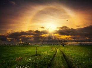 Картинка природа восходы закаты простор