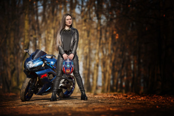 Картинка мотоциклы мото+с+девушкой девушки