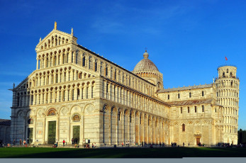 Картинка города пиза+ италия башня падающая