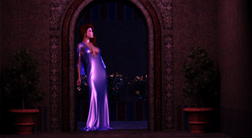 Картинка 3д+графика люди+ people девушка фон взгляд