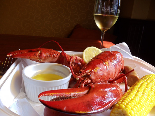 Обои картинки фото еда, рыба,  морепродукты,  суши,  роллы, лобстер