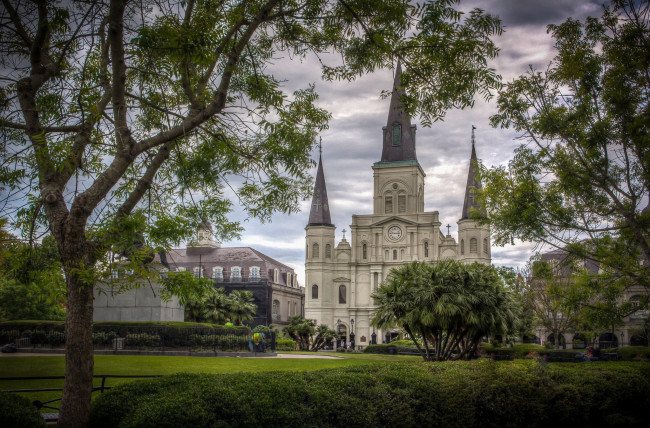 Обои картинки фото jackson square in new orleans, города, - пейзажи, простор