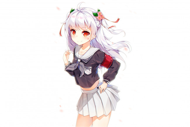 Обои картинки фото аниме, unknown,  другое , фон, взгляд, девушка