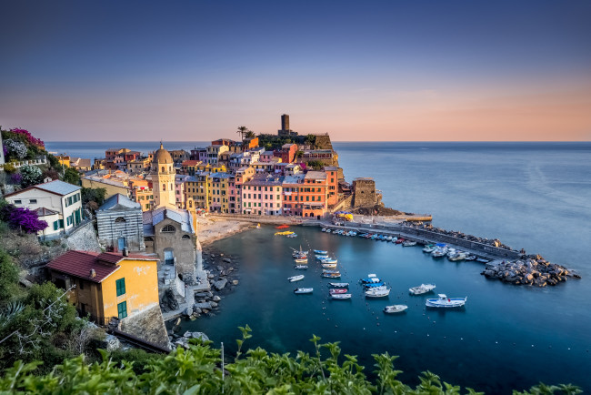 Обои картинки фото vernazza - cinque terre - italy, города, амальфийское и лигурийское побережье , италия, простор