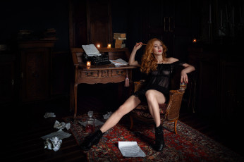 Картинка девушка девушки -unsort+ рыжеволосые+и+другие модель