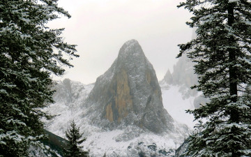 Картинка природа горы снег