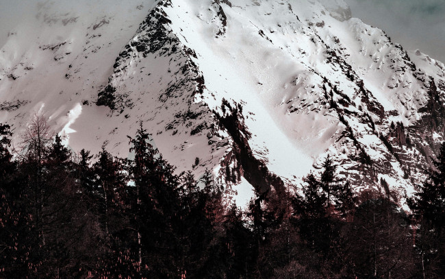 Обои картинки фото природа, горы, снег