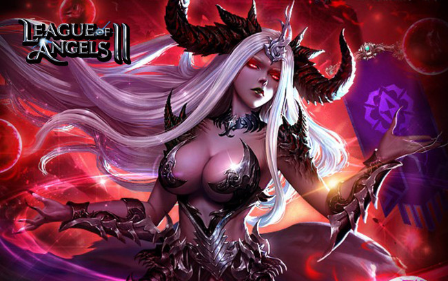 Обои картинки фото видео игры, league of angels, девушка, рога