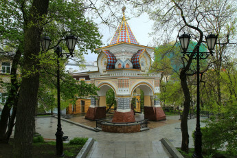 Картинка владивосток города -+здания +дома город россия арка фонари