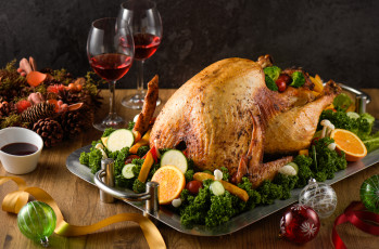 Картинка еда мясные+блюда курица цитрусы