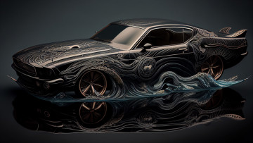 Картинка автомобили 3д нейросети графика автомобиль