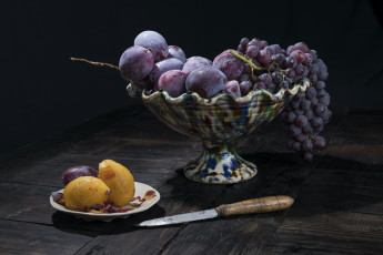 Картинка еда натюрморт виноград