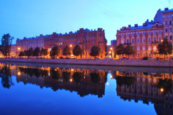 обоя города, санкт-петербург,  петергоф , россия, санкт, петербург, канал, ночь, oгни, нева