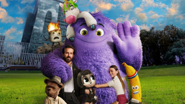 Обои картинки фото if ,  2024 , кино фильмы, if, воображаемые, друзья, 2024, movies, ryan, reynolds, emily, blunt, cailey, fleming, фэнтези, драма, комедия, семейный