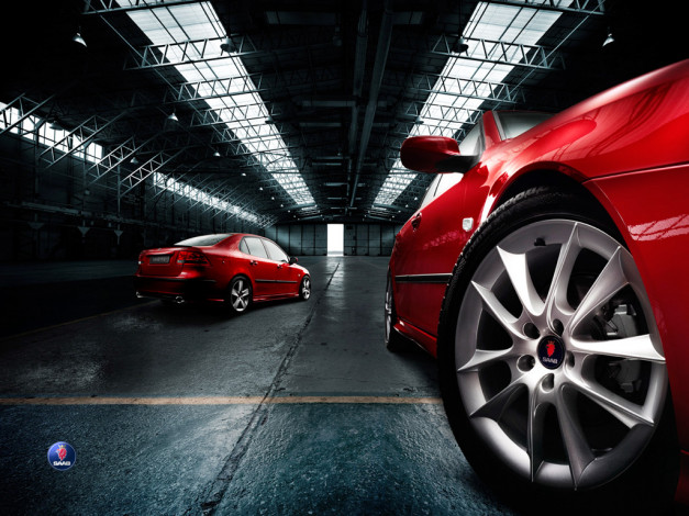 Обои картинки фото автомобили, saab