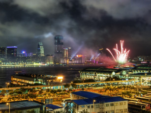 Картинка города огни ночного