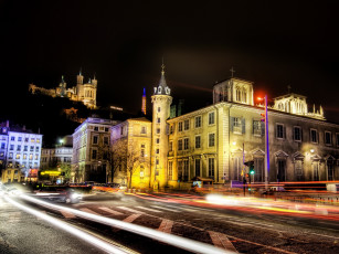 Картинка города огни ночного