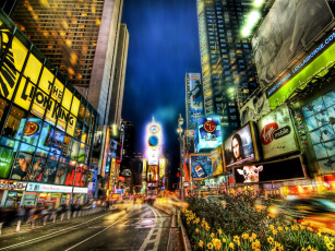 Картинка times square looking uptown города лондон великобритания