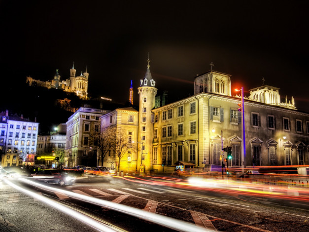 Обои картинки фото города, огни, ночного