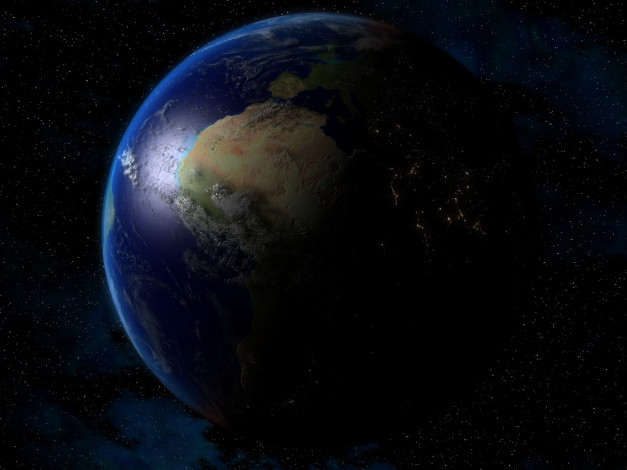 Обои картинки фото космос, земля