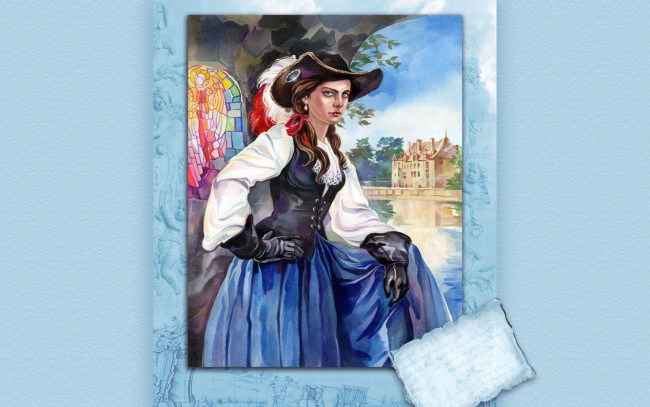 Обои картинки фото рисованные, люди