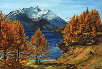 Картинка рисованные природа пейзаж