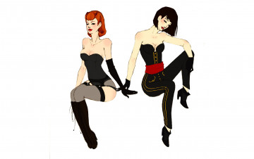 Картинка рисованные люди чулки