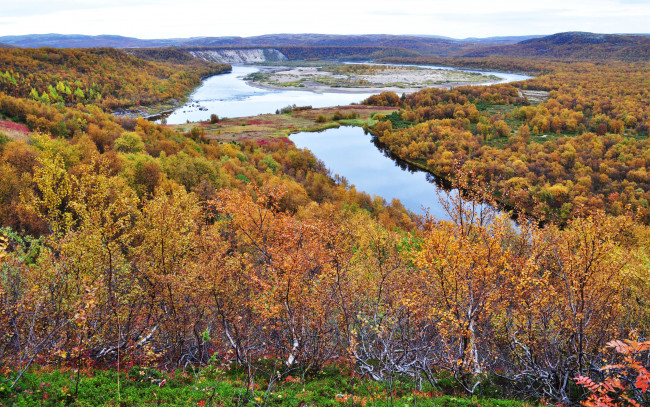 Обои картинки фото природа, реки, озера, осень, леса, деревья, озёра