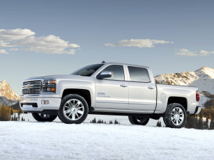 Картинка chevrolet silverado high country crew cab автомобили gm division сша