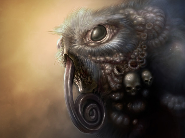 Обои картинки фото фэнтези, существа, язык