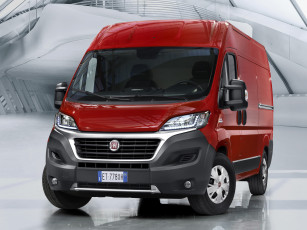 Картинка автомобили fiat красный van l3h2 2014г ducato