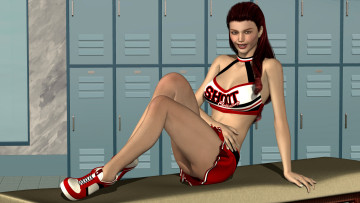 Картинка 3д+графика people+ люди взгляд девушка