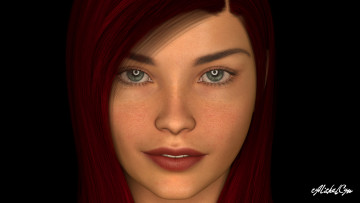 Картинка 3д+графика portraits+ портрет лицо взгляд девушка