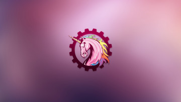 Картинка рисованные минимализм единорог