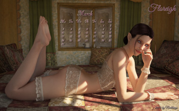 Картинка 3д+графика people+ люди взгляд девушка