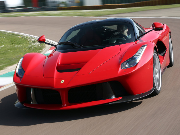 Обои картинки фото спорт, автоспорт, трек, гонка, скорость, красный, laferrari