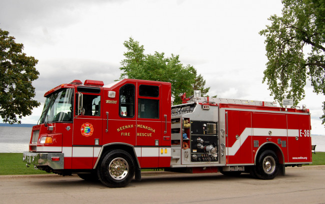 Обои картинки фото автомобили, пожарные машины, fire, truck, hdr