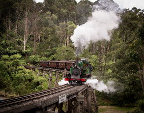 Картинка техника паровозы железная дорога рельсы паровоз
