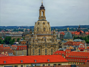Картинка города -+католические+соборы +костелы +аббатства dresden city germany frauenkirche church