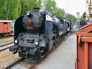 Картинка техника паровозы железная дорога рельсы паровоз