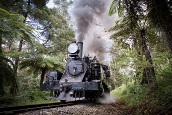 Картинка техника паровозы железная дорога рельсы паровоз