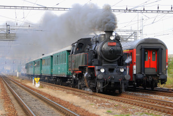 Картинка техника паровозы железная дорога рельсы паровоз